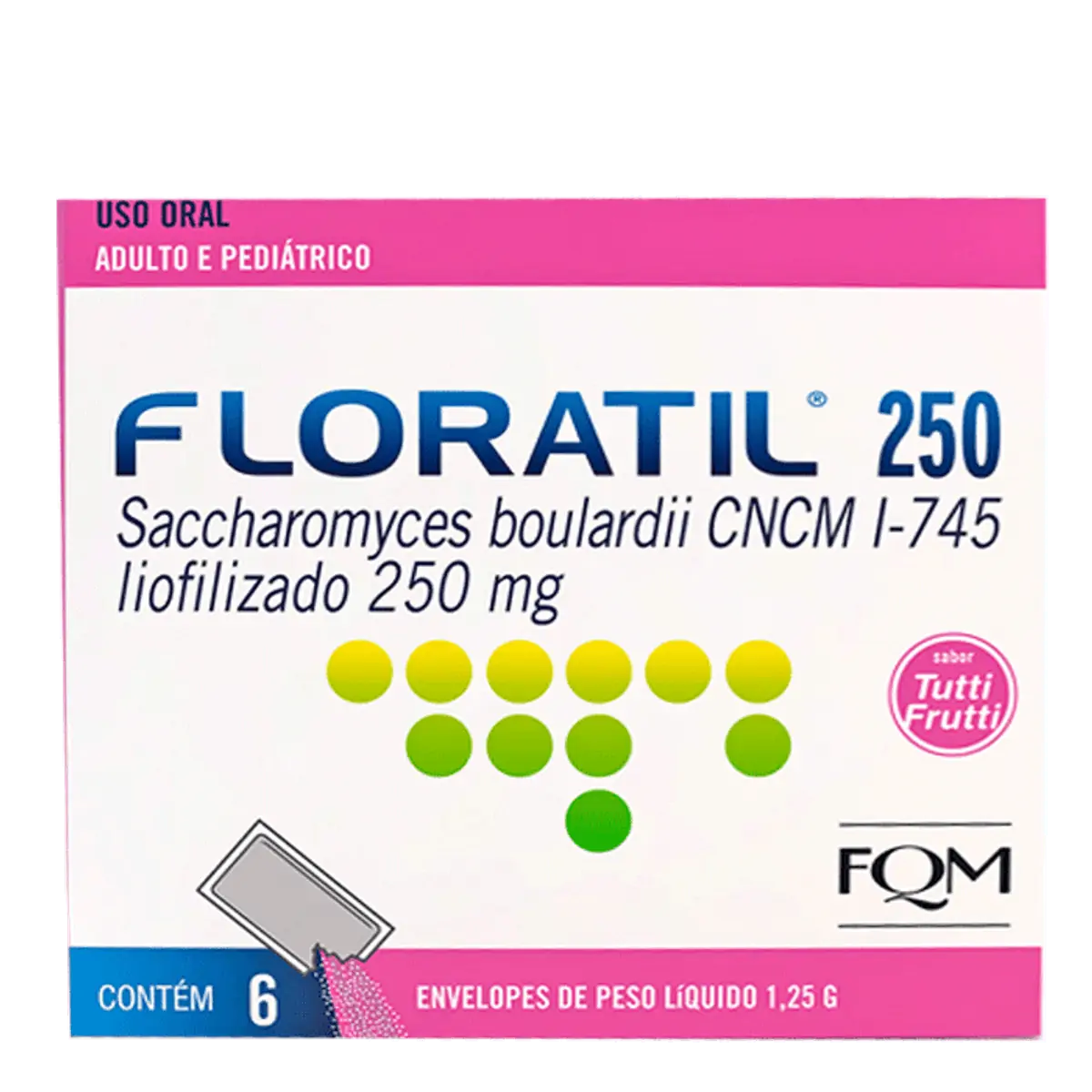 Floratil At Tutti Frutti Caixa 6 Envelopes 1,25g Cada Pó