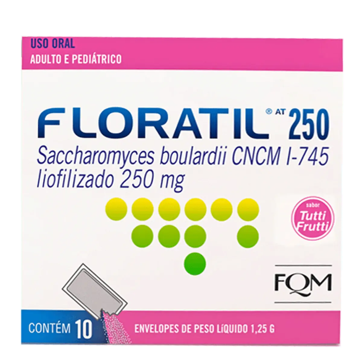 Floratil 250mg Po Or 10 Env X 1,25g