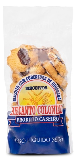 Biscoito Recanto Colonial C/ Goiaba 350g.