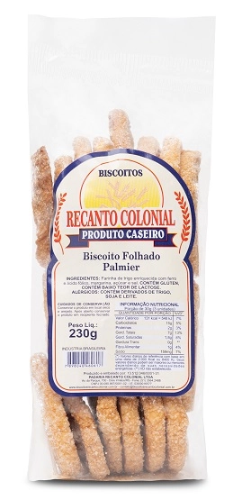 Biscoito Recanto Colonial Palmier 230g