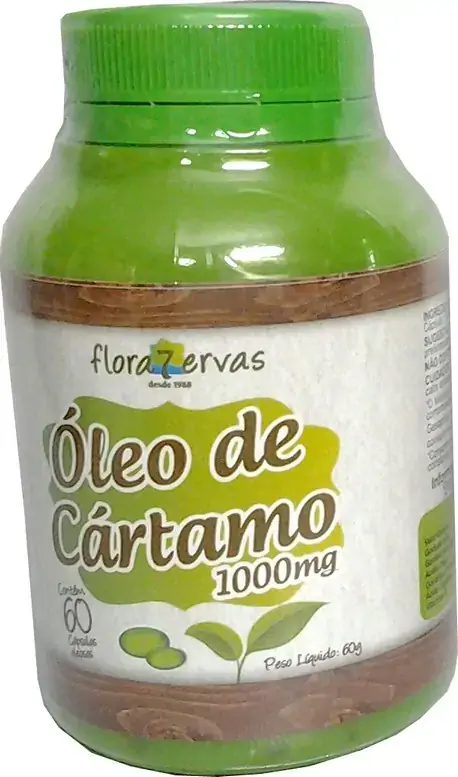 Oleo De Cartamo 1000mg 90 Caps Flora 7 Ervas