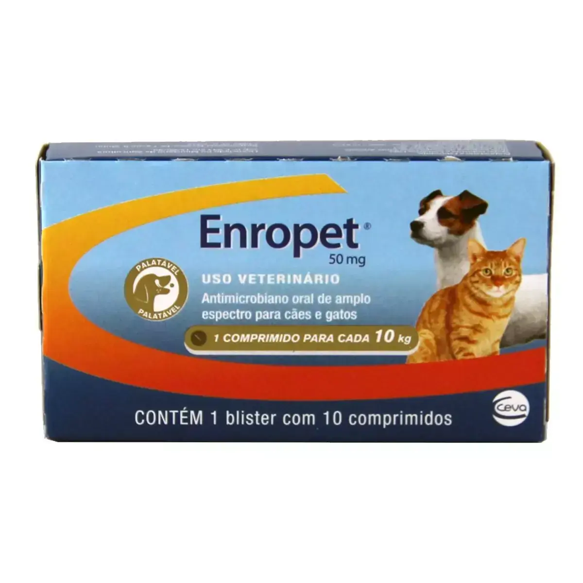 Enropet 50mg 10 Comprimidos Ceva