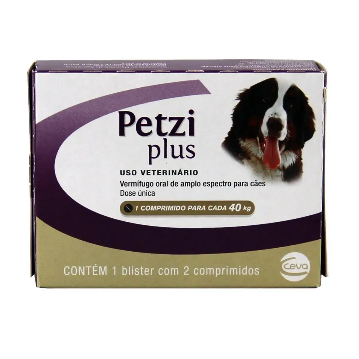 Petzi Plus 3,2g 40kg 2 Comprimidos Ceva