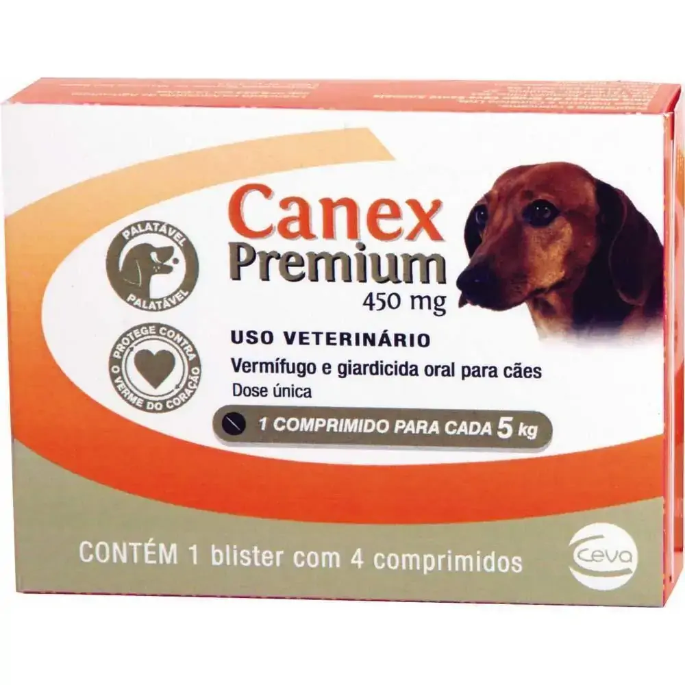 Vermífugo Canex Premium Cães 5kg Ceva