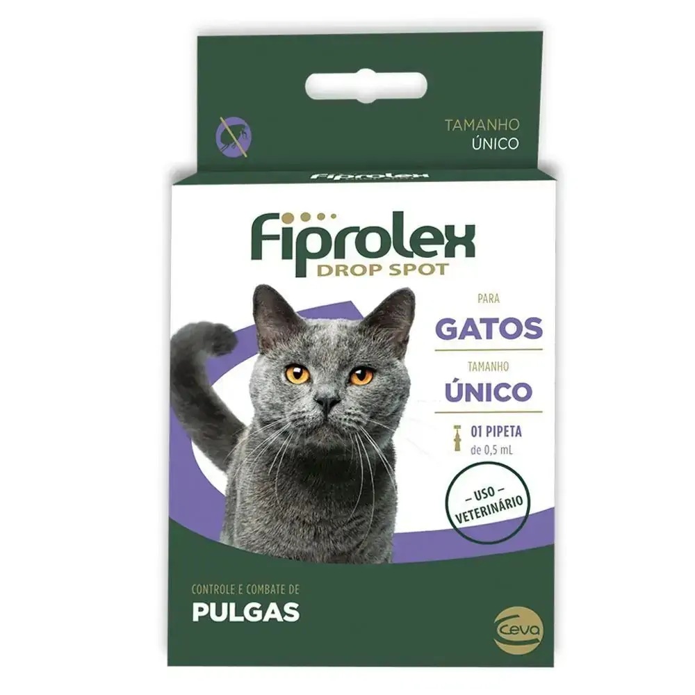 Antipulgas Fiprolex Drop Spot 0,5ml Gatos Ceva