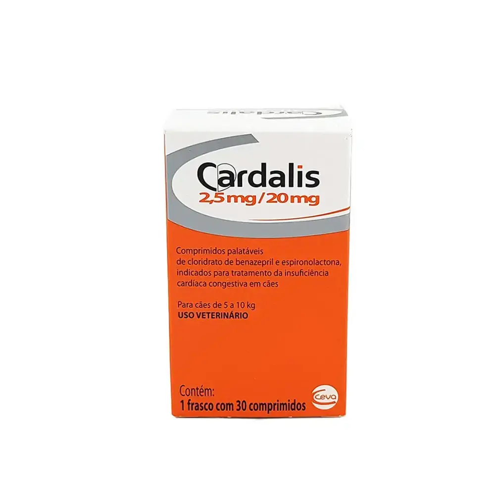 Cardalis para Cães de 5 a 10kg Ceva 30 comprimidos