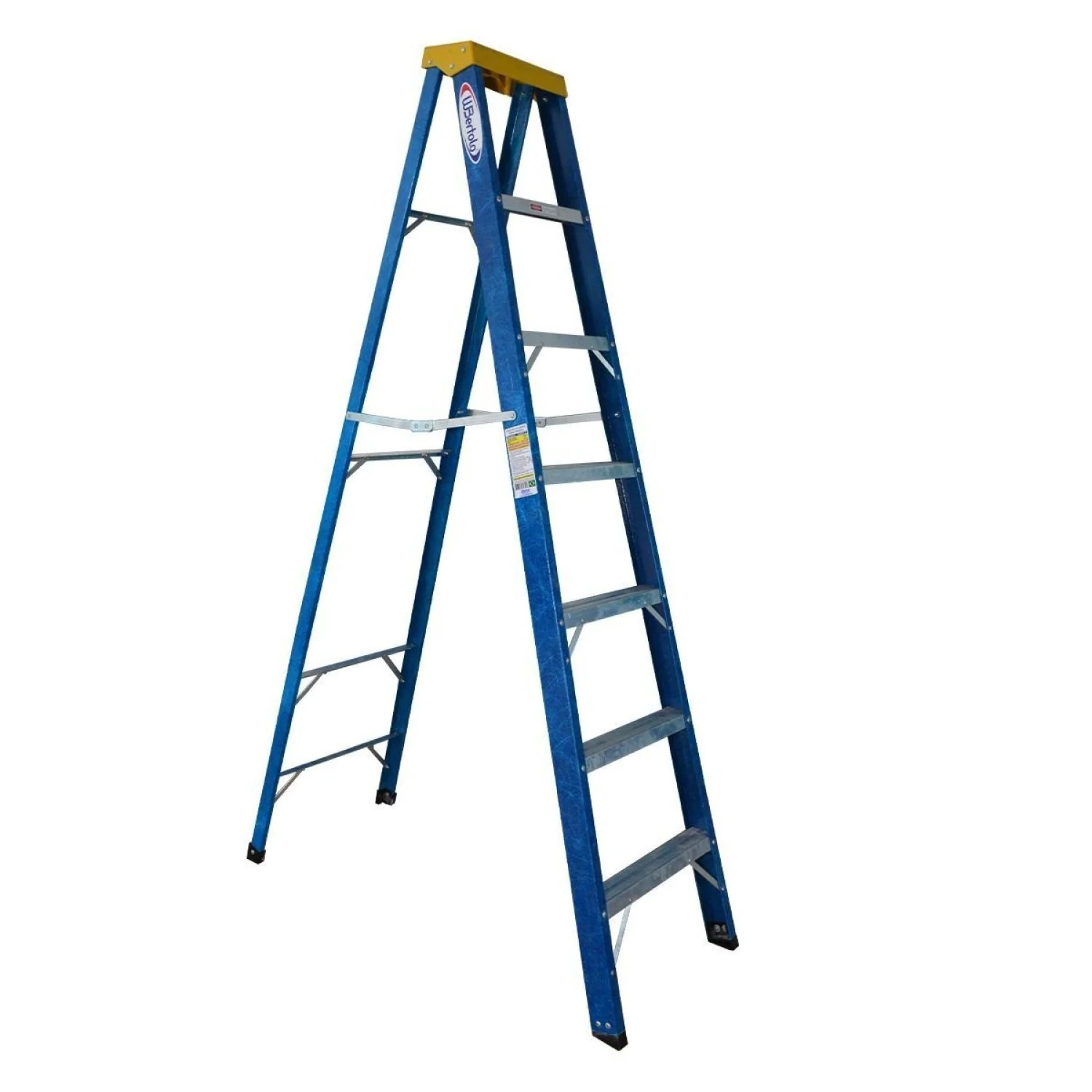 Escada Fibra 7 Degraus 2,1m