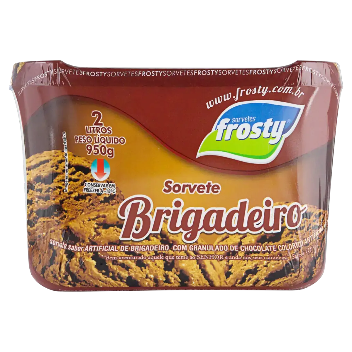 Sorvete Brigadeiro Sorvetes Frosty Pote 2l
