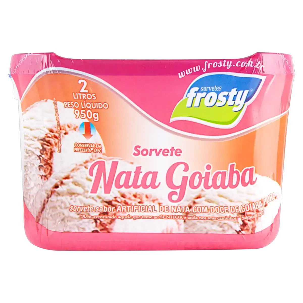 Sorvete Nata E Goiaba Sorvetes Frosty Pote 2l