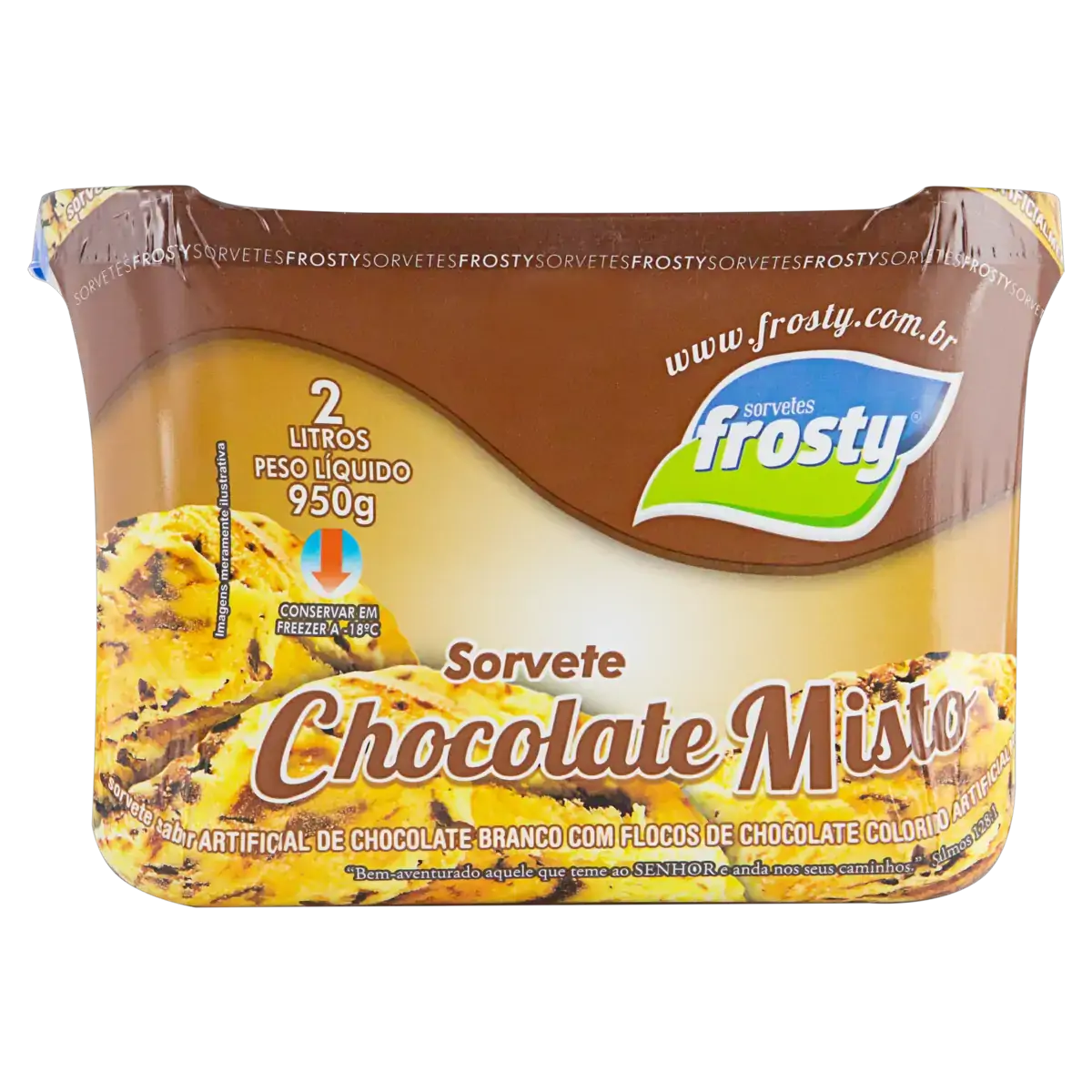 Sorvete Chocolate Misto Sorvetes Frosty Pote 2l