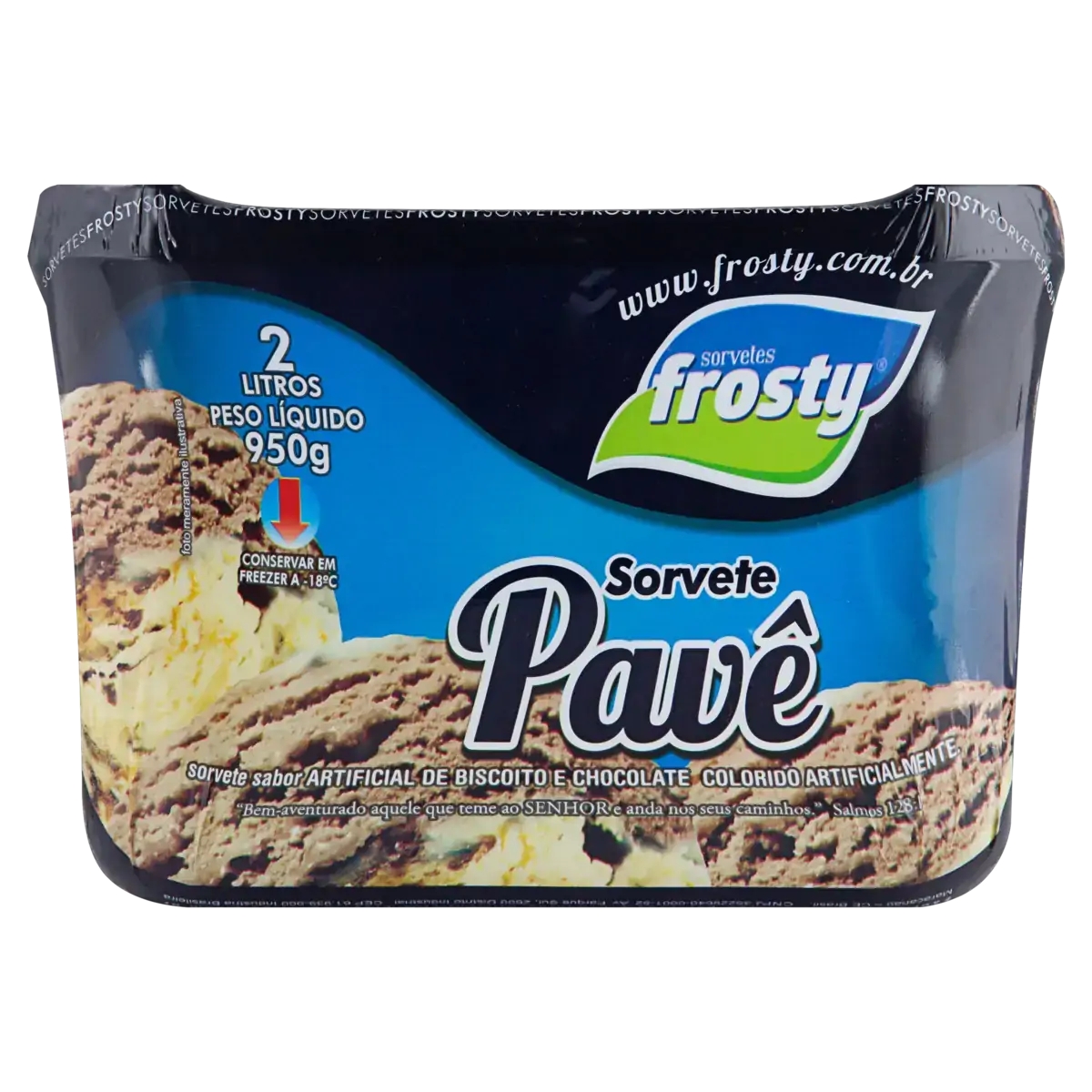 Sorvete Pavê Sorvetes Frosty Pote 2l