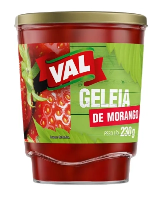 Geleia Val Morango Vd 230gr