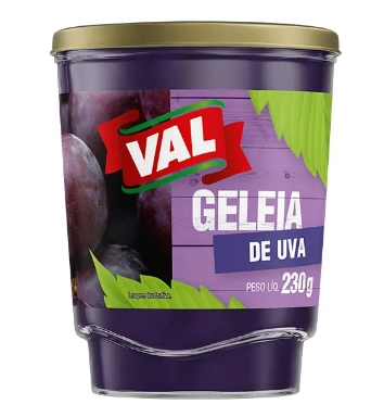 Geleia Val Uva Vd 230gr