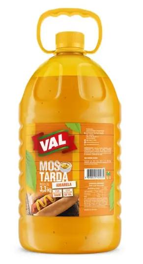 Mostarda Amarela Val Galão 3,3kg