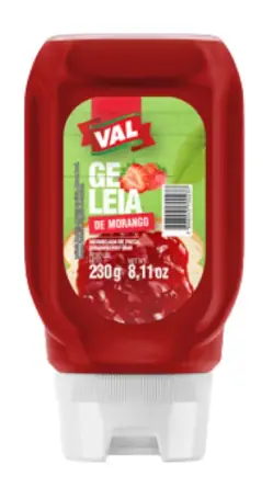 Geleia De Morango Val Top Down 230g
