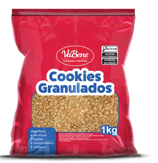 Pp Cookies Granulados Vabene 1kg Baunilha