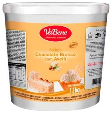 Recheio Choc.branco C/avela Vabene Pt 1,1 Kg