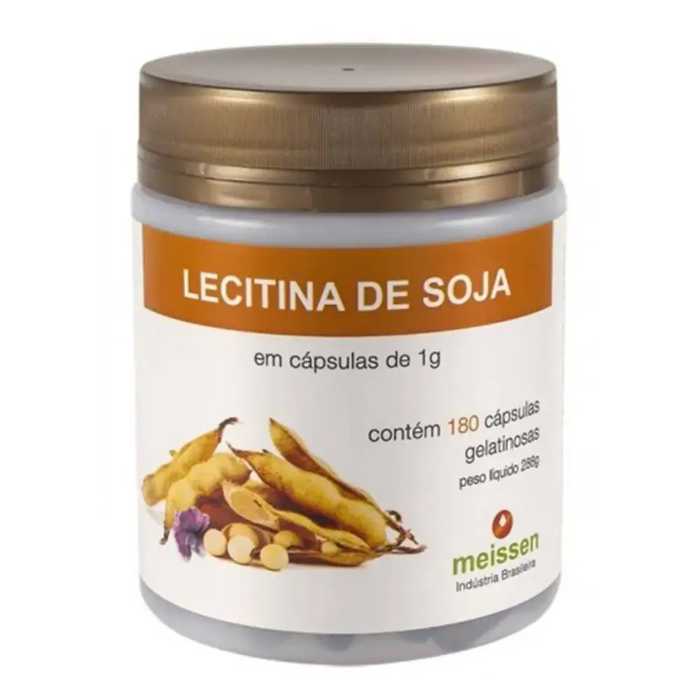 Lecitina De Soja 180 Cápsulas 1g Meissen