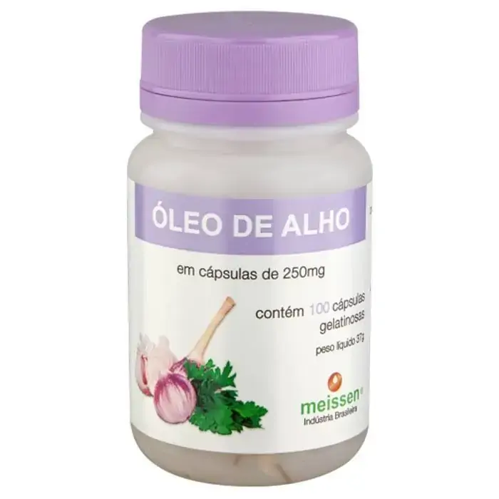 óleo E Alho 250mg 100 Cápsulas Meissen