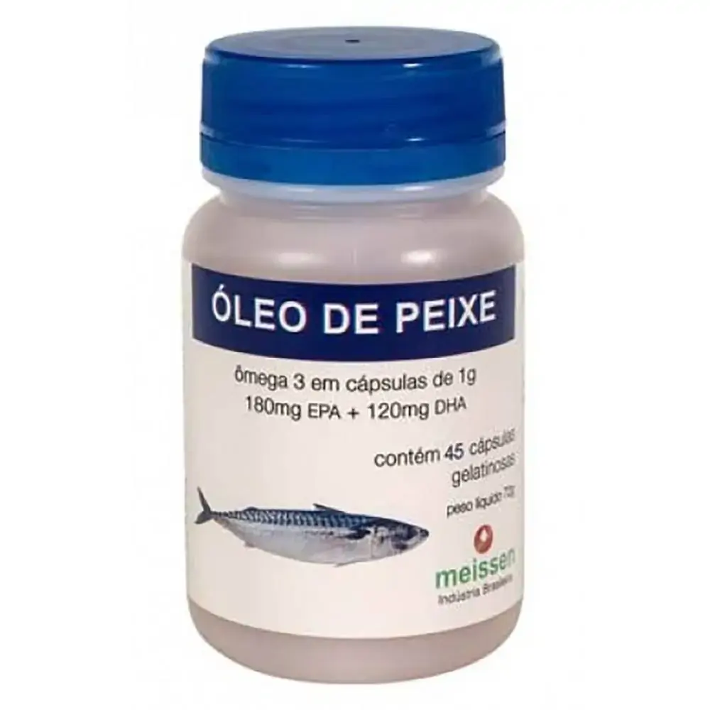óleo De Peixe ômega 3 1g 45 Cápsulas Meissen