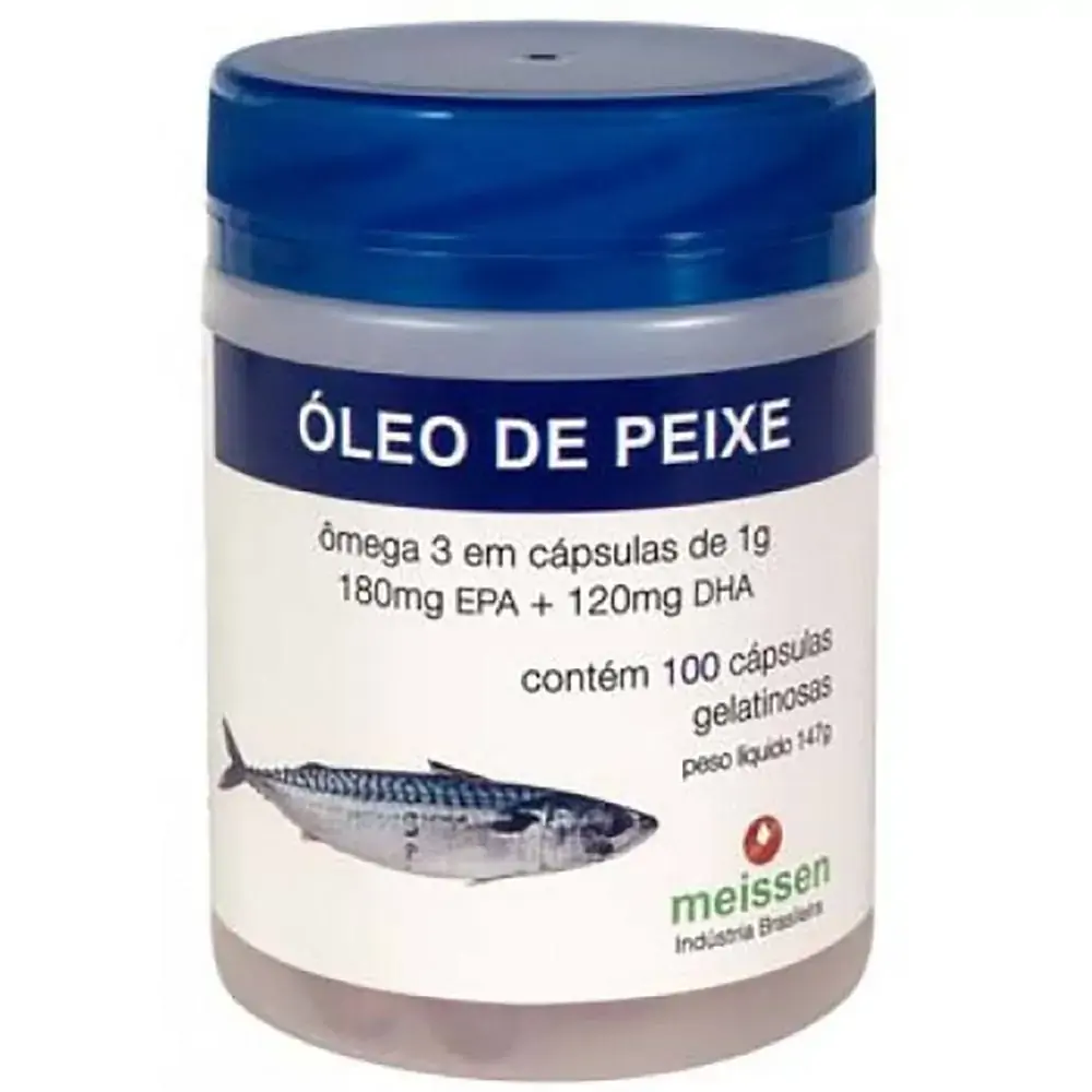óleo De Peixe ômega 3 1g 100 Cápsulas Meissen