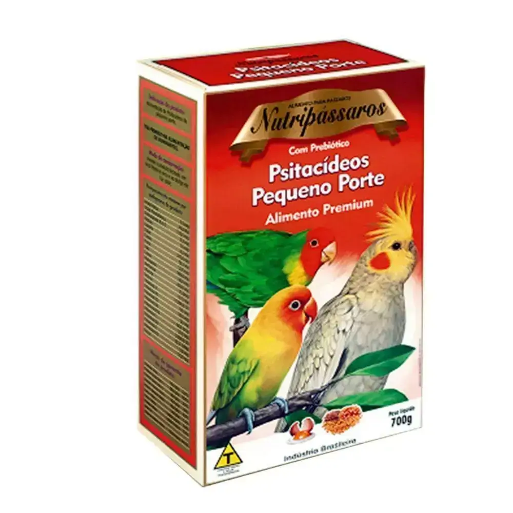 Ração para Psitacídeos de Pequeno Porte Nutripássaros Premium 700g