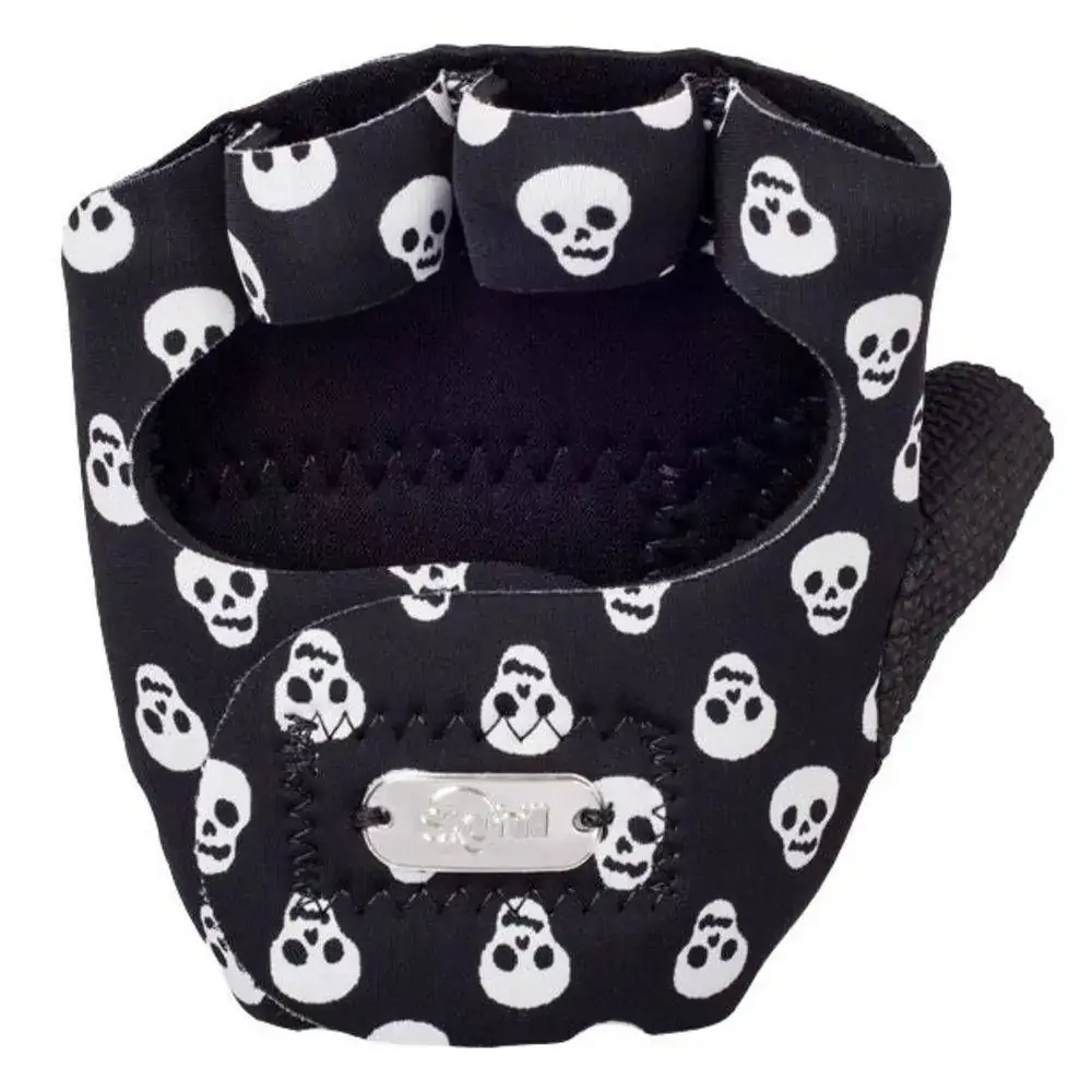 Luva Com Polegar Estampada Caveira P Skyhill