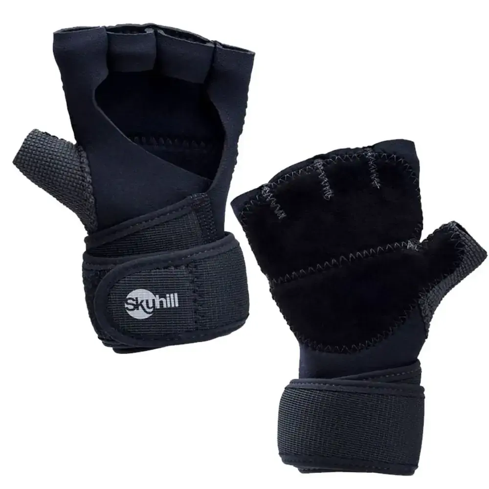 Luva De Neoprene C/ Munhequeira Preto M