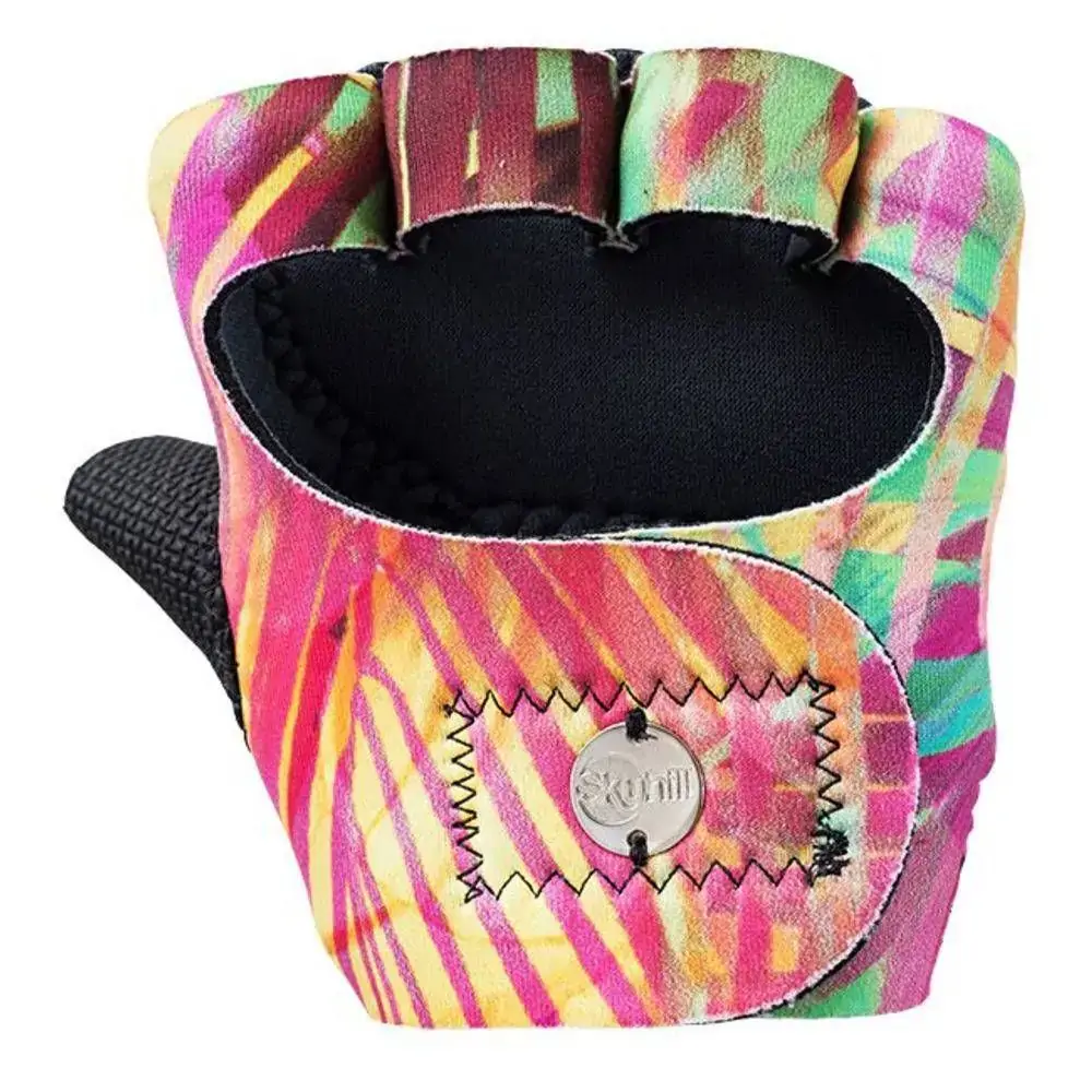 Luva Com Polegar Estampada Flora P Skyhill