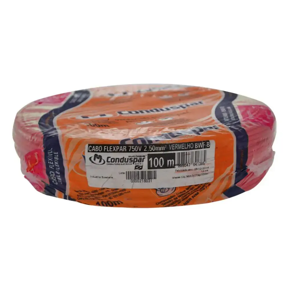 Cabo Flexivel 2,5 Mm 750v Vermelho