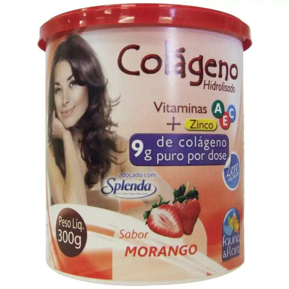 Colageno Hidrolisado Sabor Tangerina 300g Fauna E Flora