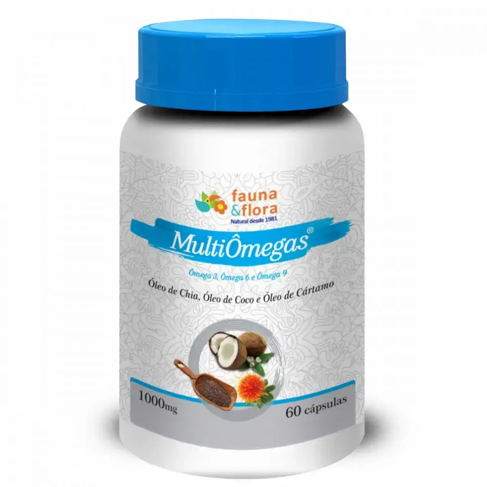 Multi ômegas Chia.coco.cartamo 60 Capsulas .