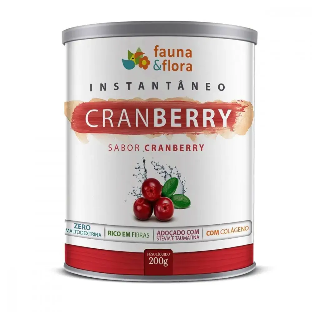 Cha Instantaneo Cranberry 200g Fauna E Flora