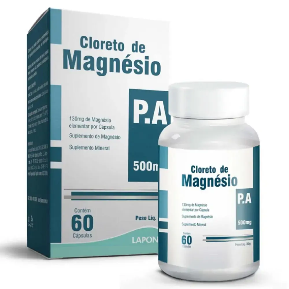 Lapon Cloreto De Magnesio 500mg 60caps