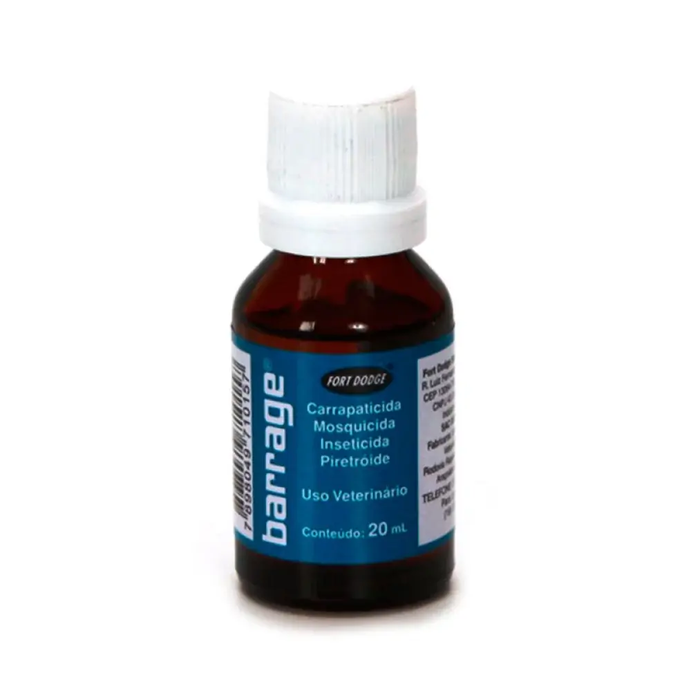 Carrapaticida/mosquicida/sarnicida Barrage 20ml Caixa Com 36 Unidades