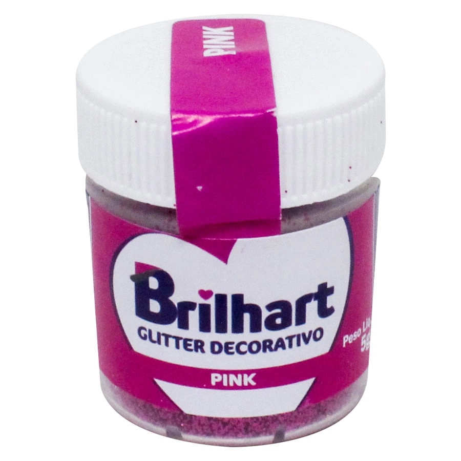 Po P. Decor Glitter Pink 5g Brilhart