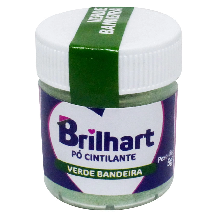 Po P. Decor Cintilante Verde Bandeira 5g Brilhart