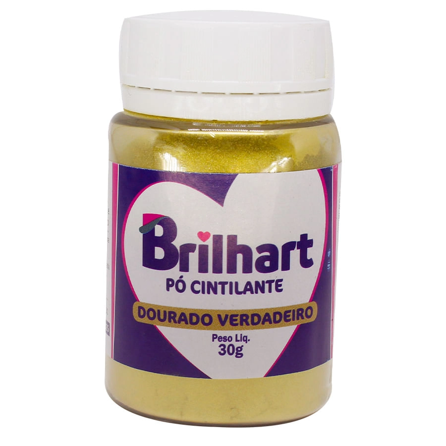 Pó Dec Cint Dourado Verdadeiro 30g Brilhart
