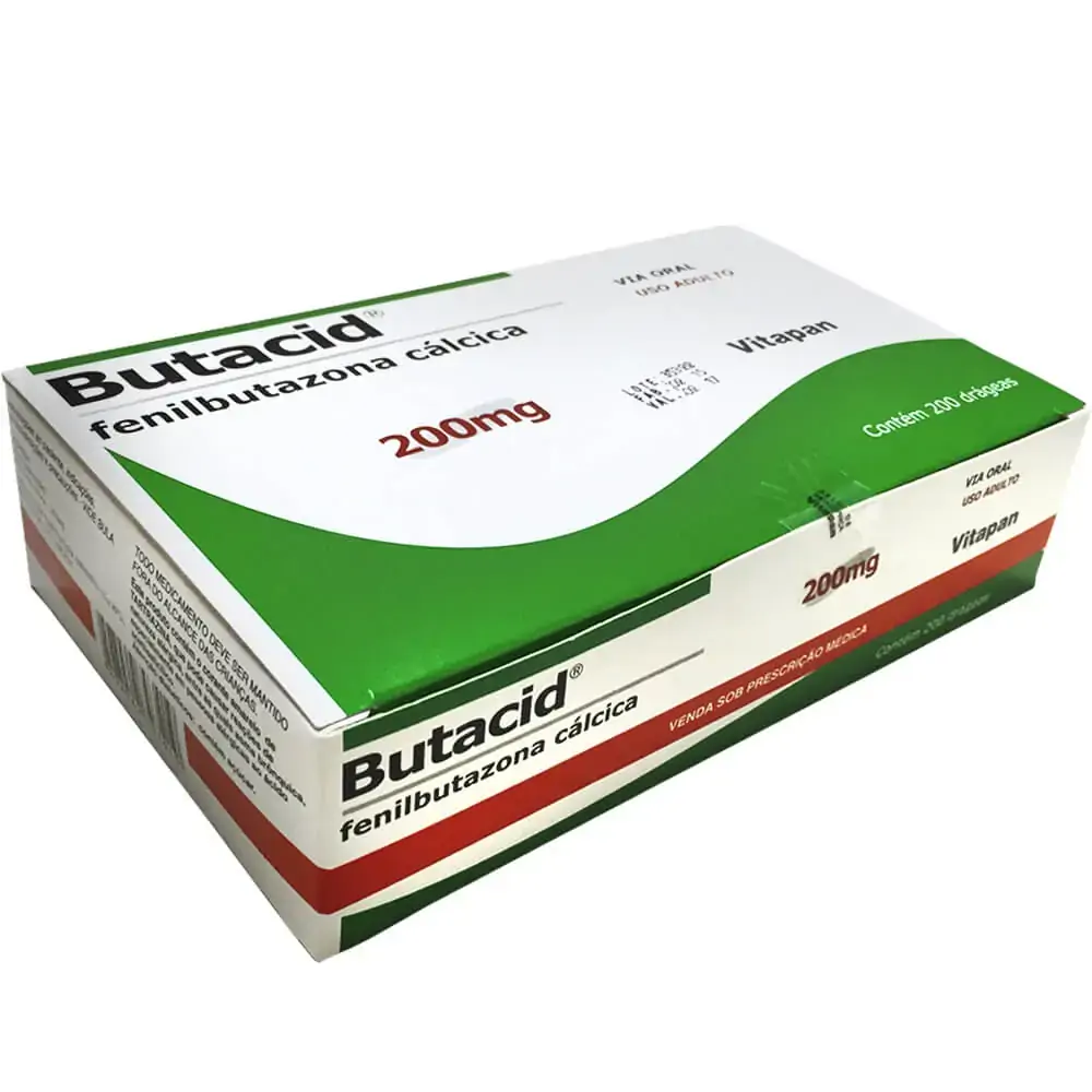 Butacid 200 Mg 200 Drágeas Vitapan Similar