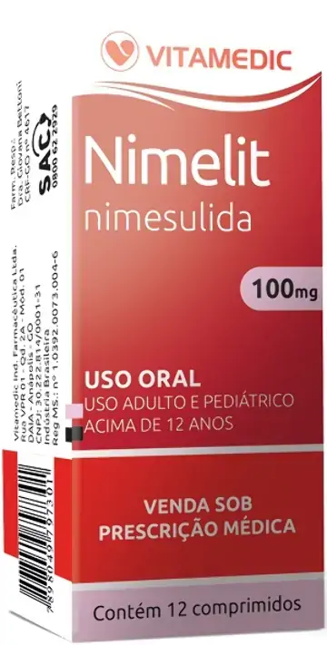 Nimelid 100 Mg 12 Comprimidos Vitapan Similar