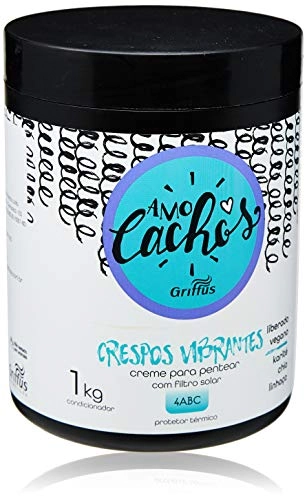 Creme para Pentear Karité, Chia e Linhaça Crespos Vibrantes 4ABC Vegano Amo Cachos Griffus 1kg