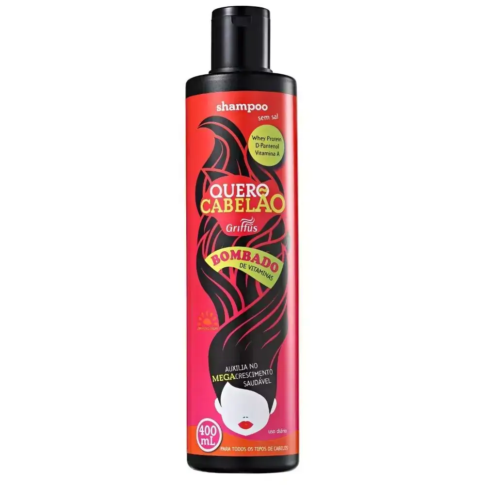 Shampoo Griffus Quero Cabelão Bombado Griffus 400ml