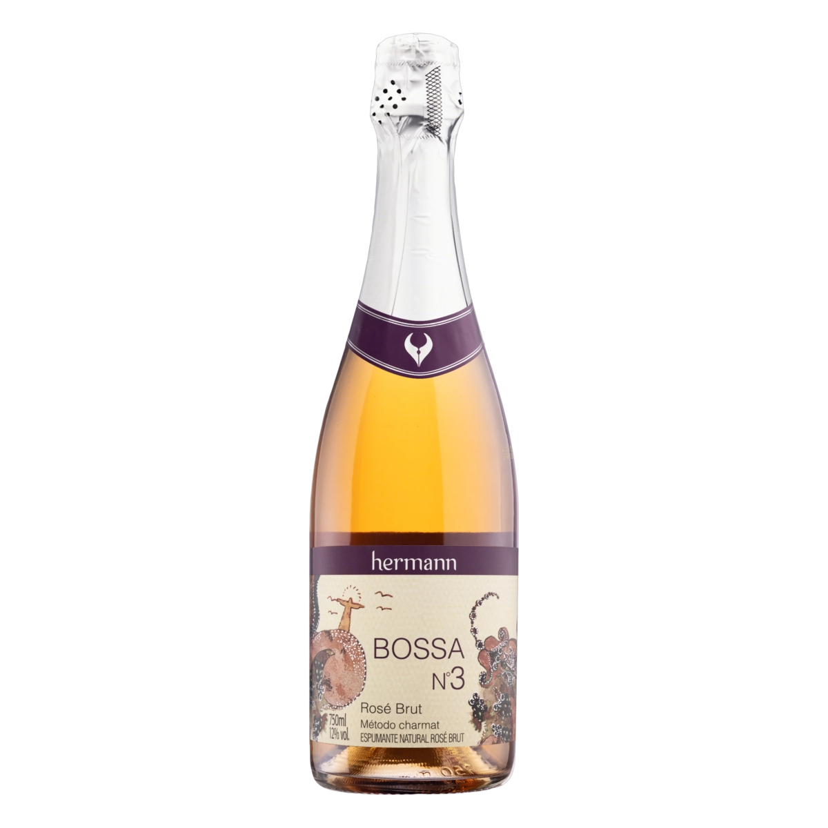 Espumante Hermann Bossa Brut Rose n3 750ml