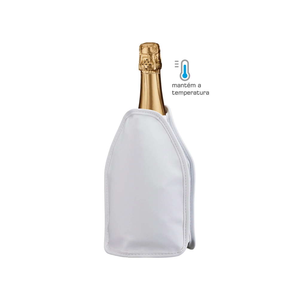 Cooler Vinhos Gel Térmico Porta Garrafa Espumantes Passeio Branco