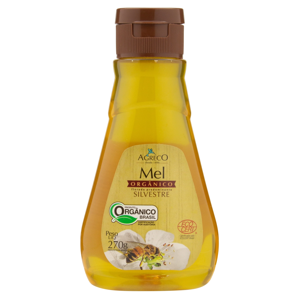 Mel Florada Silvestre Orgânico Agreco Squeeze 270g