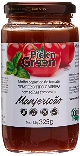 Molho Tomate Manjericão Org.pick’n Green 325g