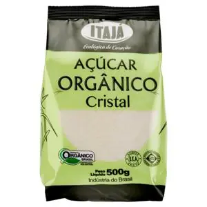 Açúcar Cristal Orgânico Itajá Pacote 500g