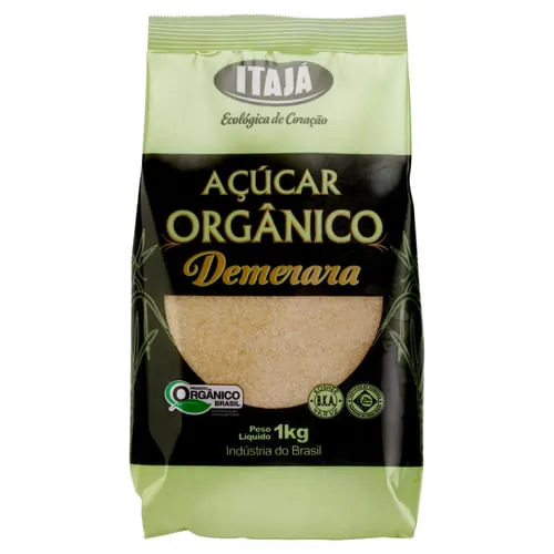 Açúcar Orgânico Demerara ITAJÁ Pacote 1kg