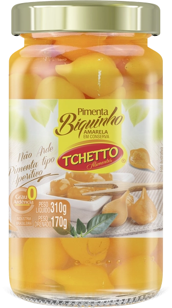 Pimenta Tchetto Biquinho 310g Amarela