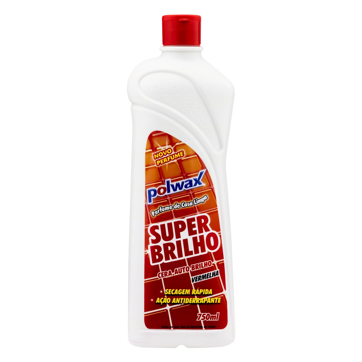 Cera Líquida Superbrilho Vermelha Polwax Squeeze 750ml